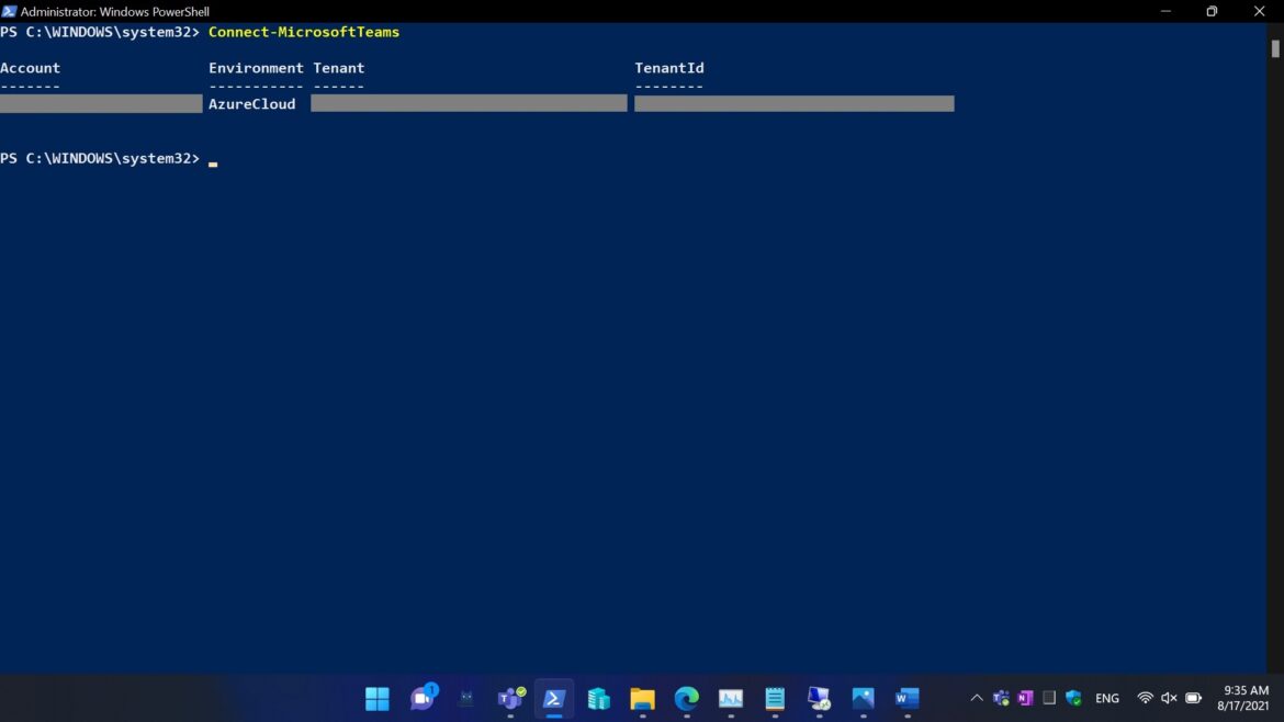 How to install Microsoft Teams PowerShell module - AugmaStudio