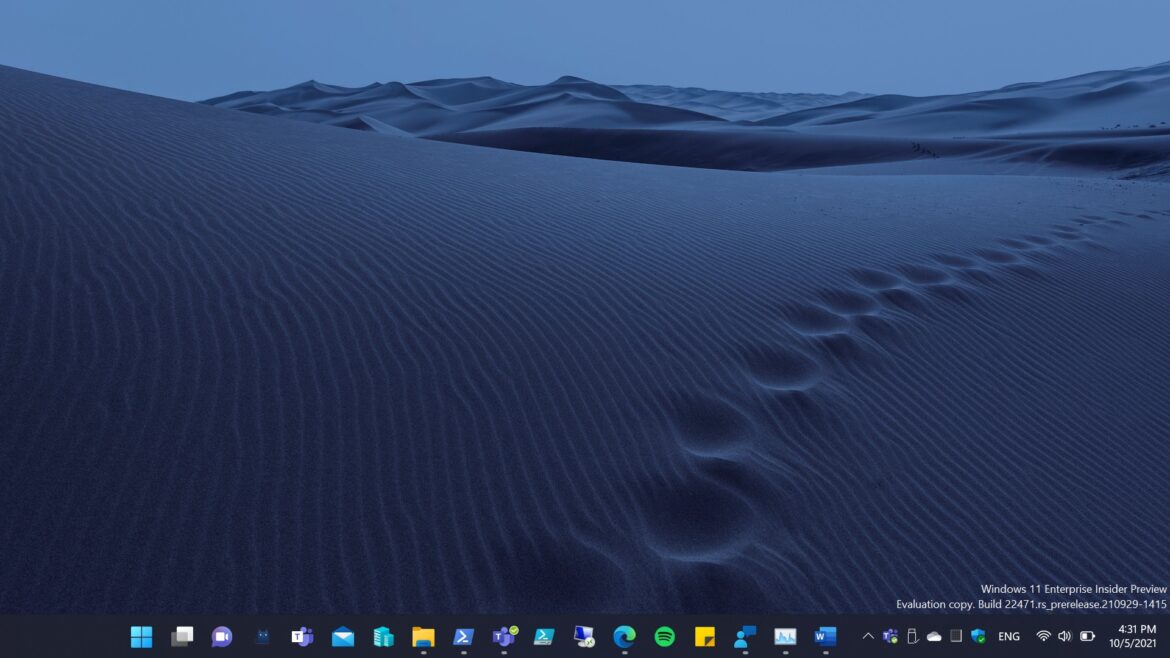 Given a try with Windows 11 Insider Preview Build 22471