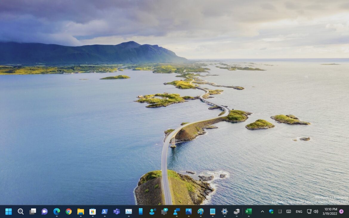 Given a try with Windows 11 Insider Preview Build 22579