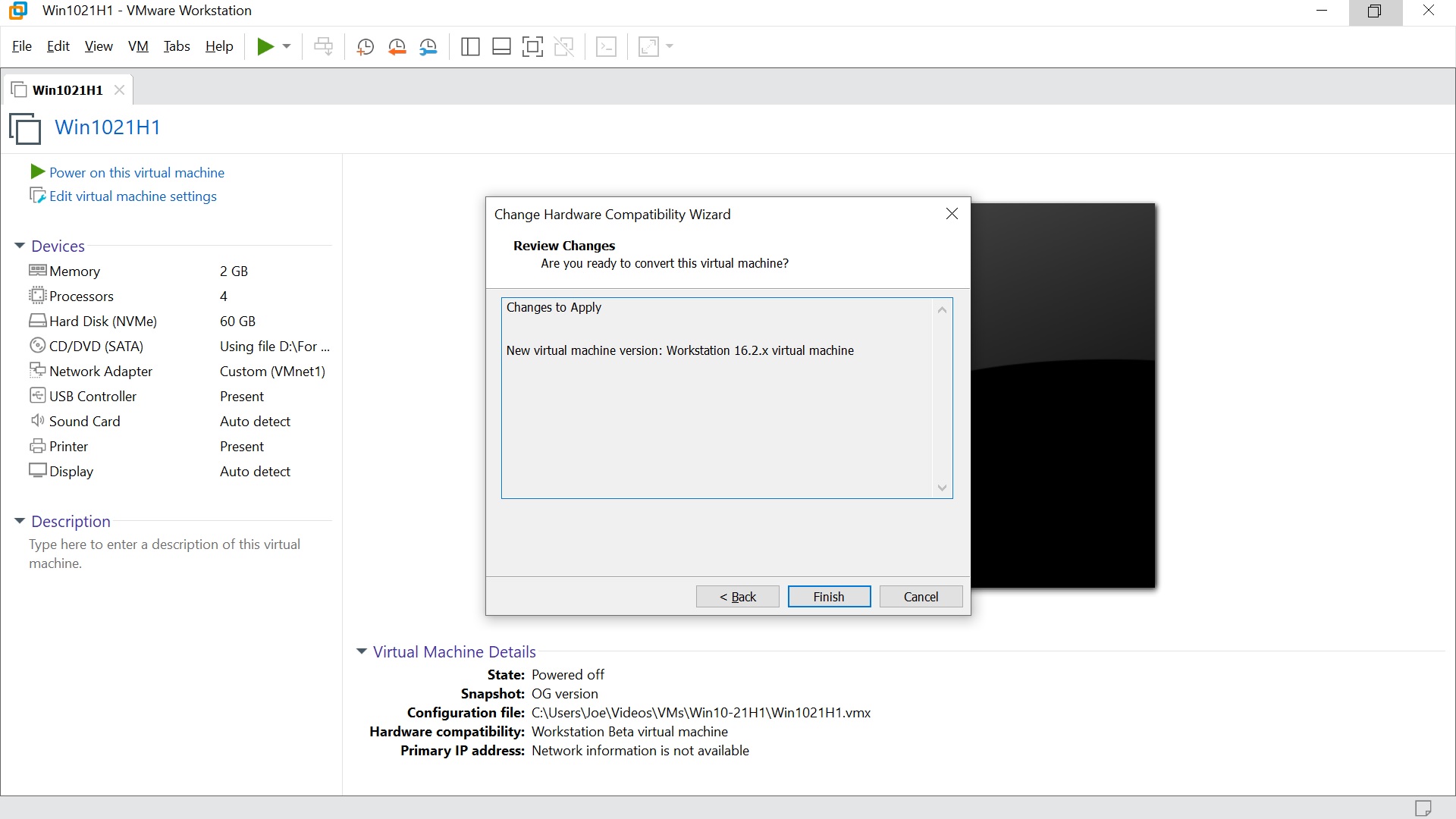Fix virtual machine is using a hardware version that is not supported AugmaStudio