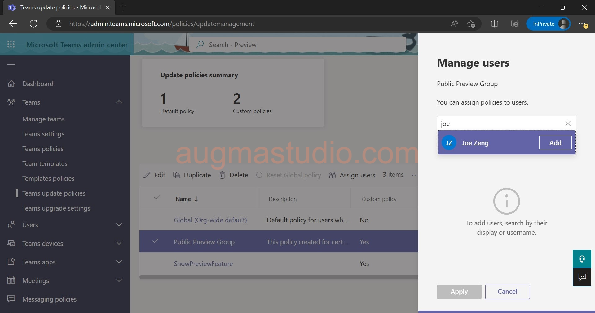 How to enable public preview in Microsoft Teams - AugmaStudio