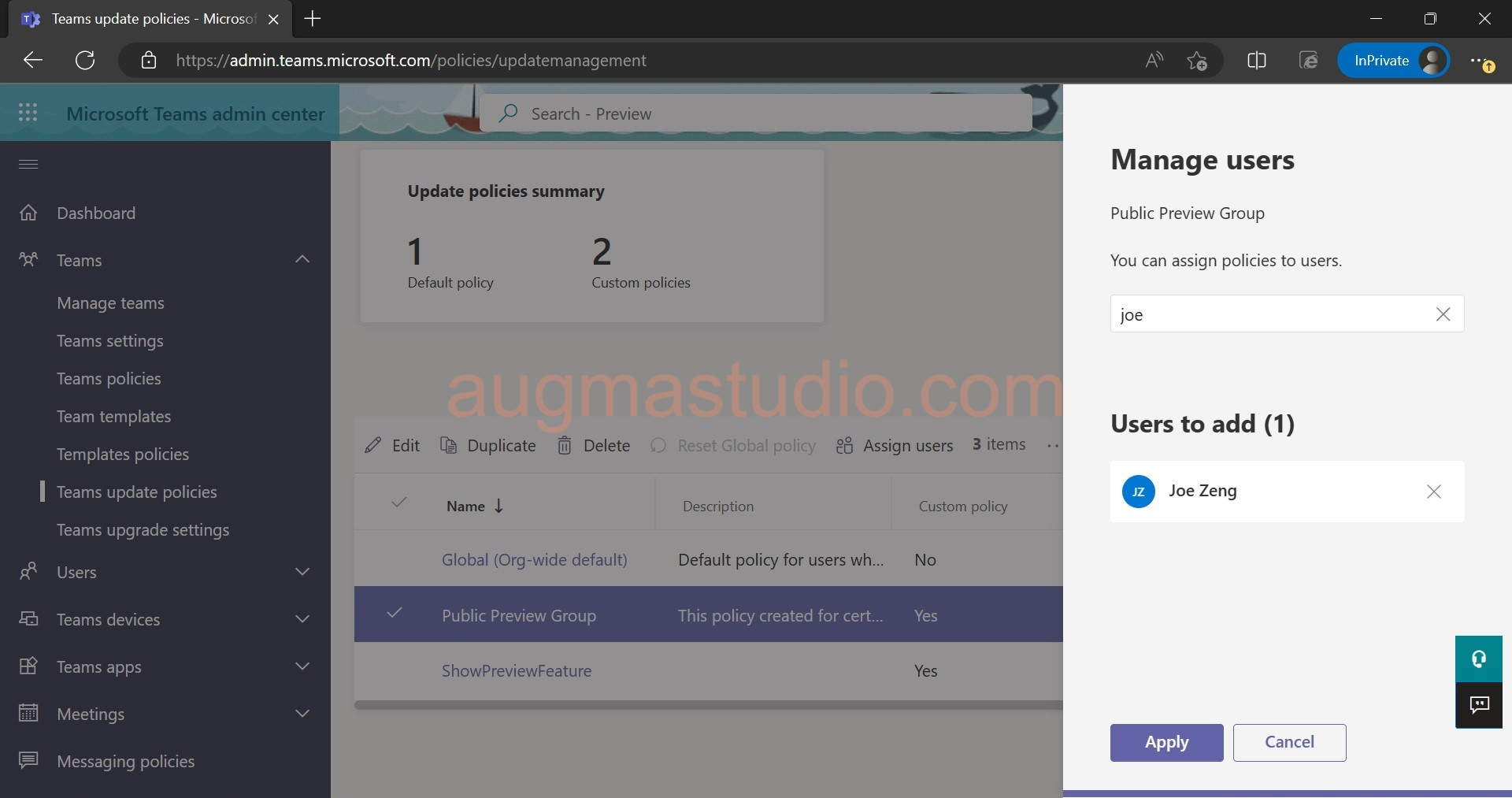 How to enable public preview in Microsoft Teams - AugmaStudio
