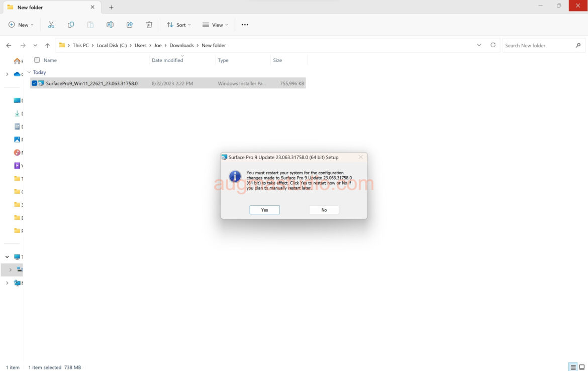 Firmware Update Message How to manually update Surface Pro firmware - AugmaStudio